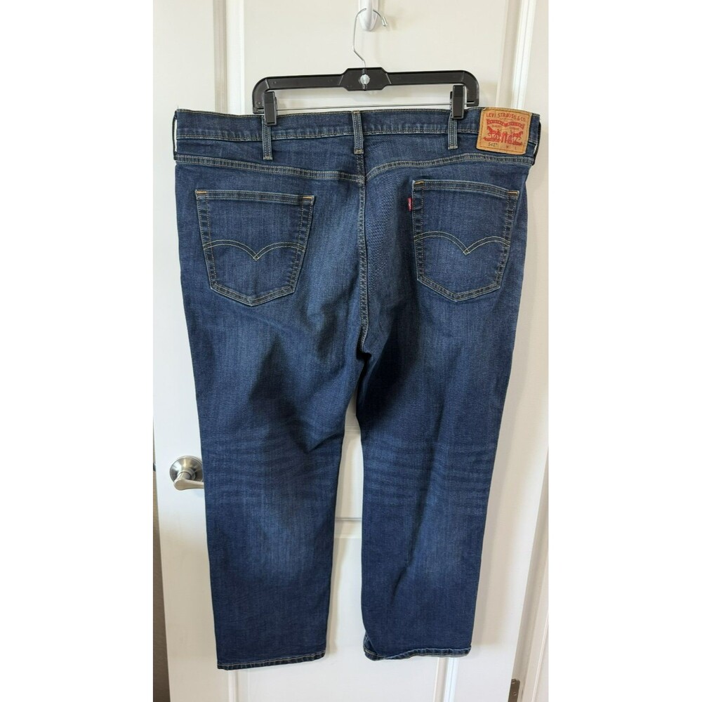 Levis 541 Athletic Taper Jeans Mens 46x32 Dark Wash Indigo Blue Stretch Denim - Picture 2 of 5